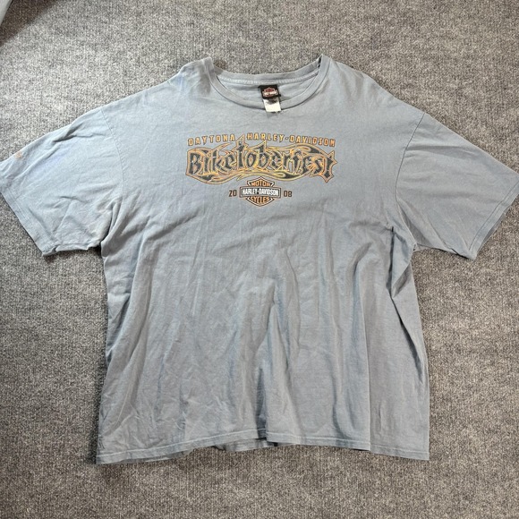 Harley-Davidson Other - Harley-Davidson Biketoberfest Shirt Mens 3XL Gray Daytona 2008 Graphic Tee USA
